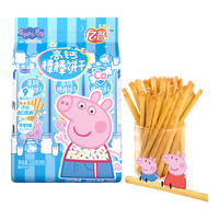 亿智小猪佩奇高钙儿童手指饼干磨牙棒宝宝零食儿童棒棒饼0反式脂肪酸 【分量装】216g牛奶味*1袋