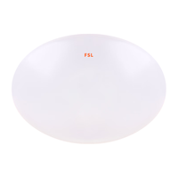 FSL 佛山照明led吸顶灯阳台灯卧室灯厨房厨卫灯玄关过道灯现代简约 薄款全白36W 白光5700K