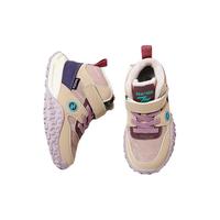 天美意儿童棉鞋运动鞋2025冬季加绒高帮女童二棉鞋男童雪地靴 紫色 32码