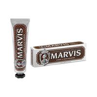 意大利进口Marvis玛尔斯牙膏口气清新美白含氟去黄去牙烟渍成人 清甜琥珀75ml