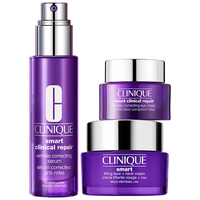 CLINIQUE 倩碧 紫光紧致护肤套装 (智慧专研修护精华50ml+多效抚纹面颈霜50ml+眼霜30ml)