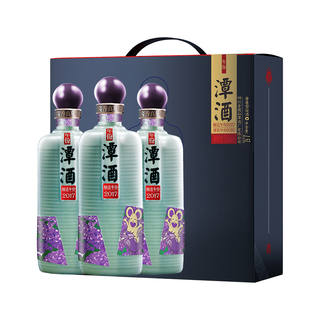 潭酒 年份潭酒2017 53%vol 酱香型白酒 500g*3瓶 整箱装