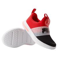 FILA KIDS 斐乐儿童小童2021年春季新款时尚童鞋休闲运动鞋 传奇蓝/火红-NR-中 30码/内长18.5cm