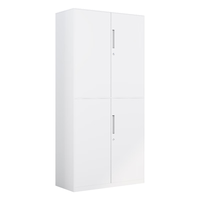 金经金属文件柜铁皮柜办公室资料柜钢制财务柜档案办公柜暖白双节柜