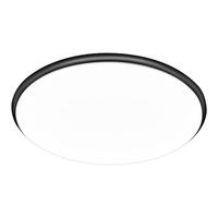 雷士 NVC LightingLED吸顶灯 现代简约卧室书房餐厅灯具 米家智能高显小白圆形灯饰 【全光谱快装】黑潮圆灯 36w