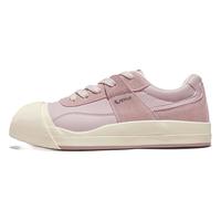 飞跃（Feiyue）休闲鞋女款2024秋季鞋子女士复古百搭大头鞋女鞋时尚皮面板鞋 粉红色 35