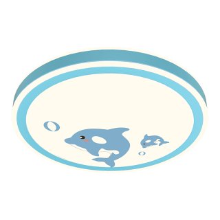 雷士 NVC   Lighting led儿童卡通房灯 可爱动物造型吸顶灯卧室灯  简约时尚 力荐！蓝色【小鲸鱼】