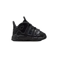 NIKE 耐克婴童学步鞋AIR MORE UPTEMPO皮蓬篮球运动鞋儿童休闲鞋 黑/煤黑 25码