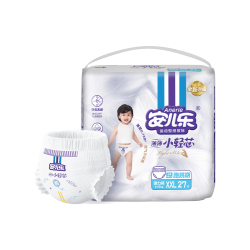 安儿乐 小轻芯超薄透气拉拉裤XXL27片