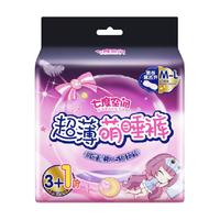 七度空间 SPACE7 夜用安全安睡裤型卫生巾4片L码夜安拉拉安心裤姨妈萌睡裤