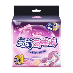 七度空间 夜用安睡裤4片L码夜安拉拉安心裤姨妈萌睡裤