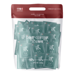 中咖 挂耳咖啡 黑咖啡 蓝山风味均衡柔和 新鲜烘焙咖啡粉20杯