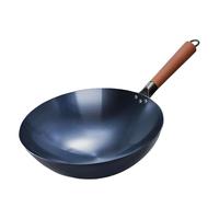 荣事达（Royalstar）铁锅炒锅不粘锅无涂层熟铁锅老式章丘炒菜锅家用燃气灶适用商用 32CM无耳+锅盖锅铲【2-4人用】