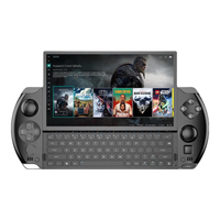 win4 2024 游戏机掌机AMD锐龙7 8840U高性能迷你6英寸掌上电脑畅玩3A大作单机steam掌机 黑色（标配）