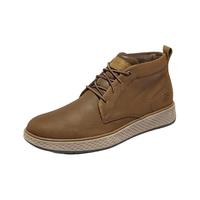 SKECHERS 斯凯奇 男士商务休闲鞋皮鞋男柔软轻质靴子204893 深棕色/CDB 41