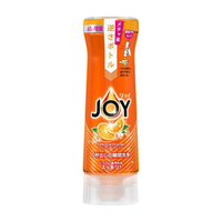 日本j 宝洁 Joy 餐具厨具洁净果蔬超浓缩除菌去污去油污无残留不伤手洗洁精洗碗清洁液 橙香 颠倒瓶装本体315ml