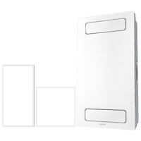 飞利浦(PHILIPS)浴霸暖风排气扇照明一体 集成吊顶卫生间灯暖风一体浴室暖风机 大功率3100W】S8+14W+24W面板灯