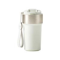 HOLOHOLO 大容量保温杯女2023咖啡杯便携吸管水杯不锈钢水杯上学