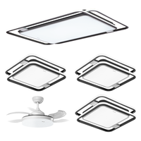 松下(Panasonic)吸顶灯全光谱大灯米家智能客厅灯卧室灯 叶影升级三室二厅风扇灯