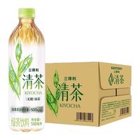 三得利（Suntory）清茶 绿茶饮料 500ml*15瓶 整箱装