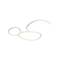 ARROW箭牌照明 全光谱吸顶灯超薄鹅卵石客厅LED护眼灯具 【全光谱护眼】90cm133W三色调光