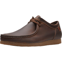 PLUS会员：Clarks 男鞋Shacre Ii Run 莫卡辛鞋皮鞋 低帮皮革休闲鞋 蜂蜡色 42.5 EU