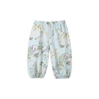 彩婴房婴儿防蚊裤春夏秋薄款束脚纯棉灯笼裤男女儿童休闲裤宝宝裤 白羽庄园