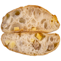 鲜京采香肠芝士恰巴塔540g 6枚装 面包零食欧包早餐汉堡胚