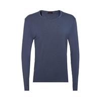 爱慕先生保暖内衣保暖裤燚暖衣男士V领长袖长裤单层双层可选 【双层上衣】藏蓝色 170