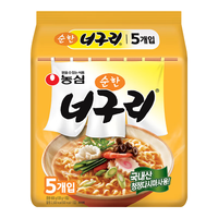 NONGSHIM农心韩国乌龙面拌面辣味汤面韩式方便面泡面速食面 原味乌龙面5连包