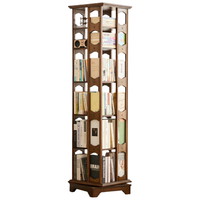 JIAYI 家逸 六层旋转书架 胡桃色 44.3*44.3*187cm