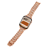 ATQ Watchs10 蓝牙通话NFC心率监测 玫金不锈钢 智能手表