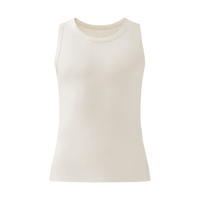 蕉内热皮302++男女士圆领保暖内衣背心同款无痕打底内搭抗菌秋衣 【男士】奶白 L