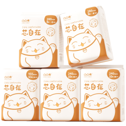 凸凸棉 日用卫生巾240mm10片棉柔瞬吸超薄透气姨妈巾