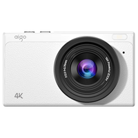 爱国者 D1 数码照相机女生入门高清旅游校园小型卡片机复古CCD平替 白色32G