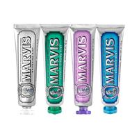 MARVIS 玛尔仕 牙膏套装 (冷感亮白85ml+馥郁茉莉85ml+清新海洋85ml+经典强力85ml)
