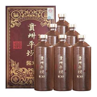 贵州平坝窖酒 酱30 酱香型白酒53度整箱礼盒装500ml*6瓶