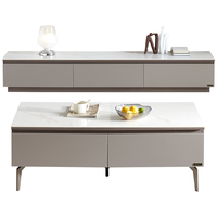 QuanU 全友 家居现代简约岩板茶几客厅多分区储物茶几电视柜新款DW1116A