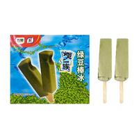 五丰 冰淇淋爽一族绿豆棒冰70gx8家庭装冰激凌雪糕绿豆冰棍冰棒