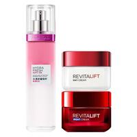 巴黎欧莱雅 L'OREAL PARIS欧莱雅复颜抗皱面霜套装礼盒紧致日霜晚霜滋润女护肤品