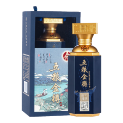 五粮液 五粮金樽 紫樽 52%vol 浓香型白酒 500ml 单瓶装