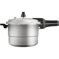 双喜 DOUBLE HAPPINESS 高压锅压力锅铝合金家用燃气电磁炉通用大容量加厚防爆小压力锅 燃气电磁炉通用/4-5人 22cm 6L