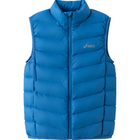 asics亚瑟士童装2024冬季男女童儿童三防科技羽绒马甲 1406蓝色 170cm