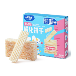 小鹿蓝蓝 婴幼儿威化饼干 奶香草莓味 婴幼儿零食手指米饼干宝宝零食 39g 婴标威化39g 奶香草莓味