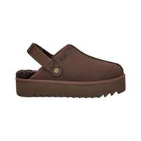  UGG 厚底 女士穆勒鞋 魔术贴 束带  巧克力色