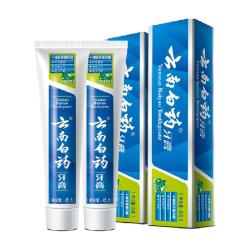 云南白药 牙膏薄荷香型45g*2支清新口气护龈减轻牙龈问题成人正品