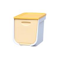 IRIS 爱丽思 日本前开式翻盖收纳箱 黄色S码