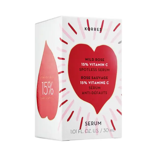 KORRES 珂诺诗 野玫瑰15%VC双效焕白精华 30ml