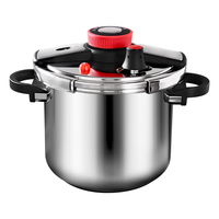 双喜 DOUBLE HAPPINESS高压锅304不锈钢压力锅防爆夹钳式单手开盖大容量电磁炉明火通用 升级夹钳式 22cm 4L 酷尚夹钳22CM/4L