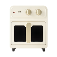 BRUNO空气炸锅家用无油炸锅多功能电炸锅5L大容量煎炸可视免翻面蒸汽嫩炸不沾易清洗大功率炸鸡薯条机 复古白 5L